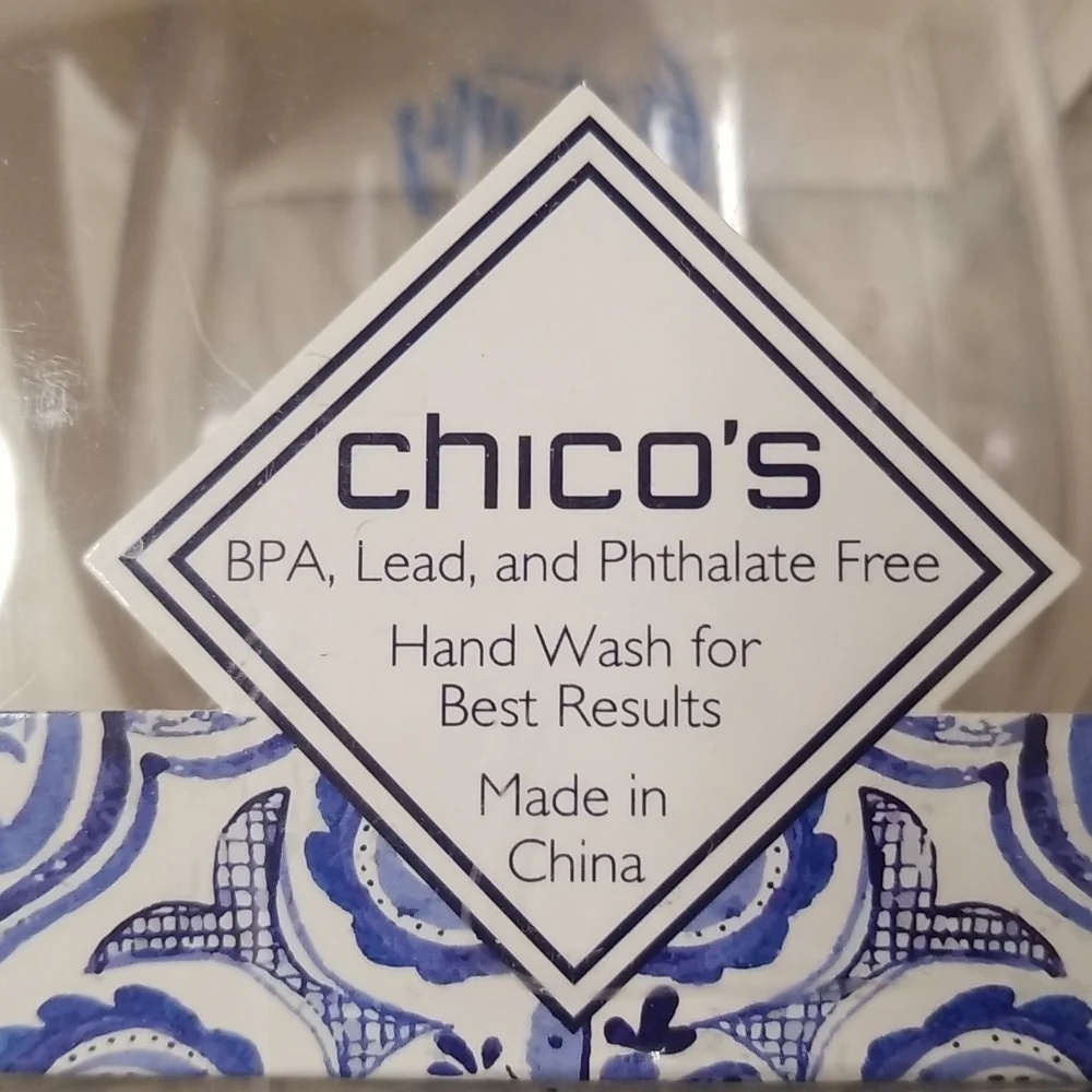 Chico's‎ Stemless Acrylic Wine Glass Tumbler For Mother
